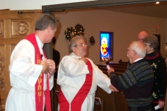 Pastors Greet the Congregation